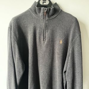 Ralph Lauren 1/4 zip Knit Sweater - Grey